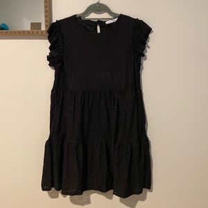 BabyDoll Tiered Mini Ruffle Sleeve Dress